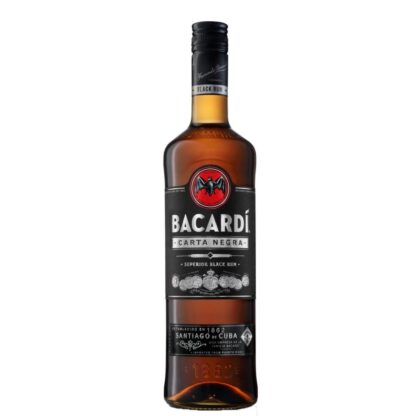 BACARDI Carta Negra, Black Rom, 700 ml