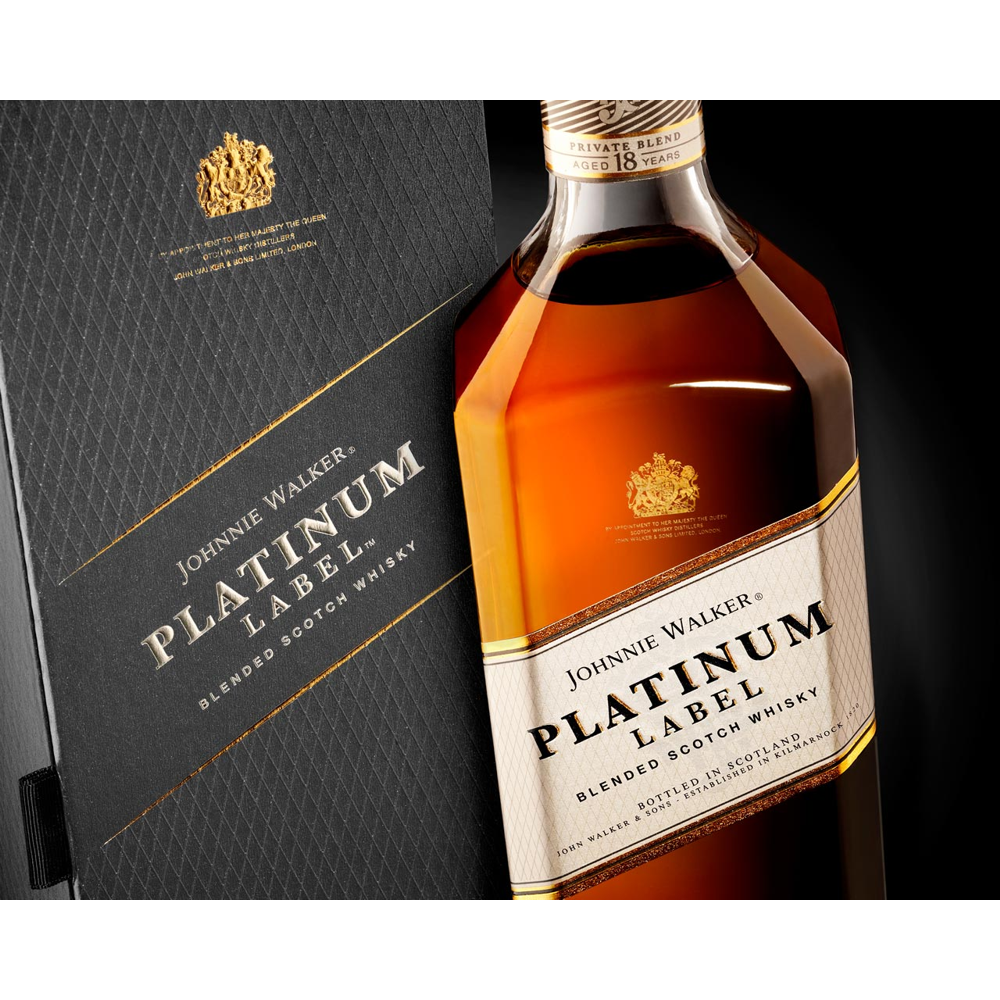 JOHNNIE WALKER Platinum Label, 18 yo, WHISKY, SCOTCH, 700 ml Rafinat.ro