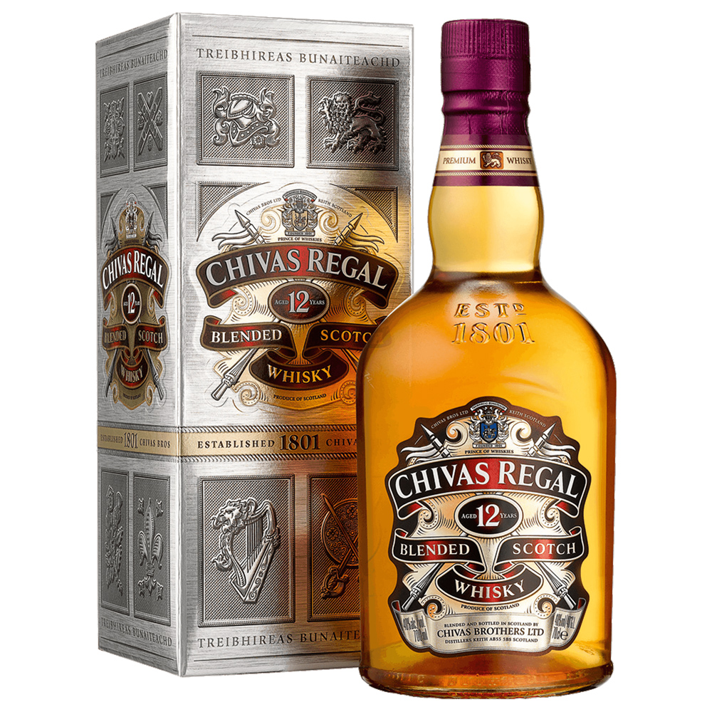 CHIVAS REGAL 12 YO, Blended Scotch Whisky, 700 ml (cutie) Rafinat.ro