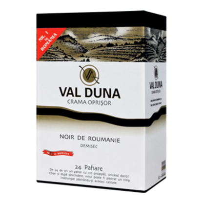 VAL DUNA, Noir de Roumanie, Crama Oprisor, Bag-in-Box, 3L