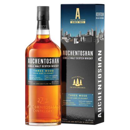 AUCHENTOSHAN, Three Wood, Single Malt Scotch Whisky, 700 ml
