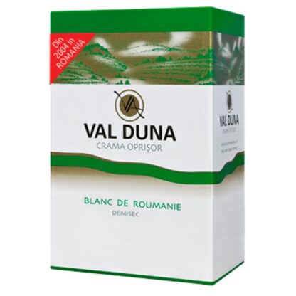 VAL DUNA, Blanc de Roumanie, Crama Oprisor, Bag-in-Box, 10L