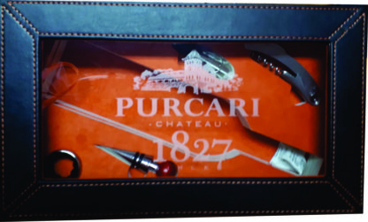 Cutie din Piele, Purcari, Pentru 1 Sticla cu 4 Accesorii - imagine 2