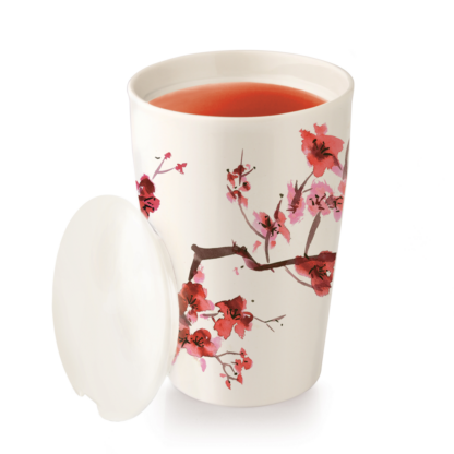 TEA FORTE, Cherry Blossoms, Cana din ceramica cu infuzor pentru ceai - imagine 3