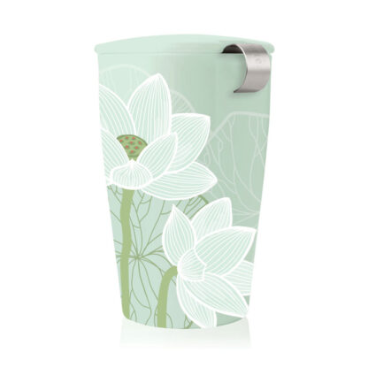 TEA FORTE, Lotus, Cana din ceramica cu infuzor pentru ceai