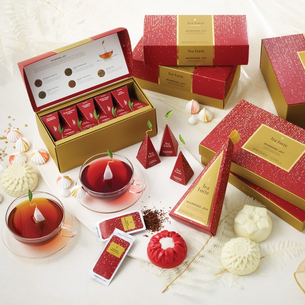 Ceai TEA FORTE, Warming Joy, Petite Ribbon Box, 10 piramide - imagine 4