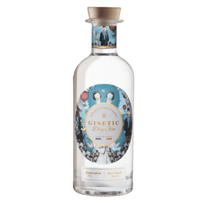 GINETIC, Dry Gin Alb, Des Moissants Distillerie, 700 ml