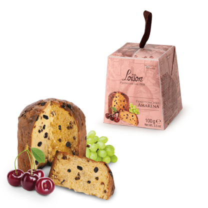 Panettone Artizanal Mignon cu Cirese, Loison, 100g