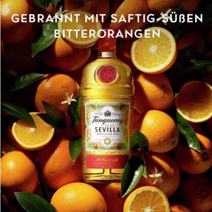 TANQUERAY, Flor de Sevilla Gin, 1000 ml - imagine 4