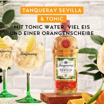 TANQUERAY, Flor de Sevilla Gin, 1000 ml - imagine 3
