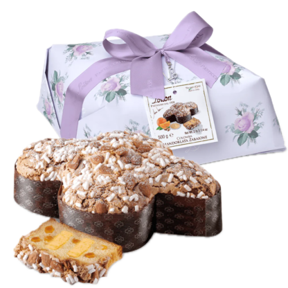 Panettone (Colomba) cu cremă Zabaione și Glazură de Migdale, Royal, Loison, 600g