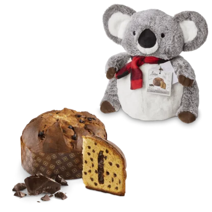 Urs de Plus Urias cu Panettone Regal Cioccolato, Loison, 750g