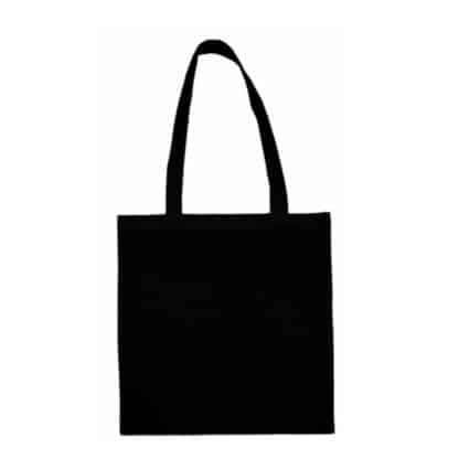 Geanta din bumbac neagra - imagine 3