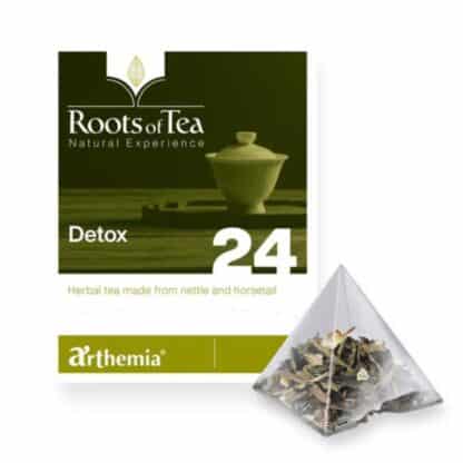 Detox Ceai de urzica, cicoare, soc si coacaze negre, Arthemia, 15 piramide