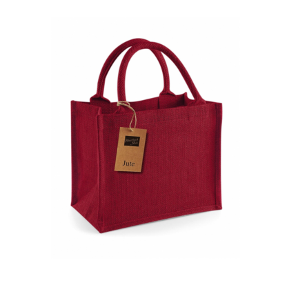 Geanta din iuta Mini, Red
