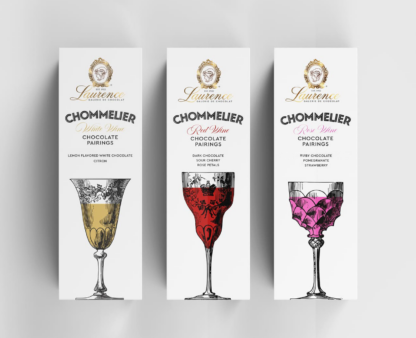 Chommelier Red, Ciocolată neagră cu cireșe amare și petale de trandafiri, Laurence Chocolate, 100g - imagine 2