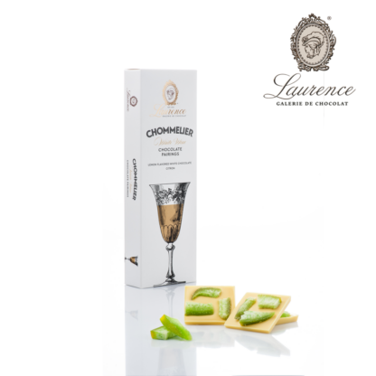 Chommelier White, Ciocolată albă cu lămâie, Laurence Chocolate, 100g