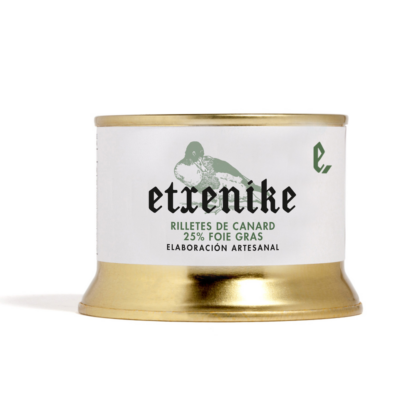 Rilettes de Canard 25% Foie Gras, Etxenike, 130g