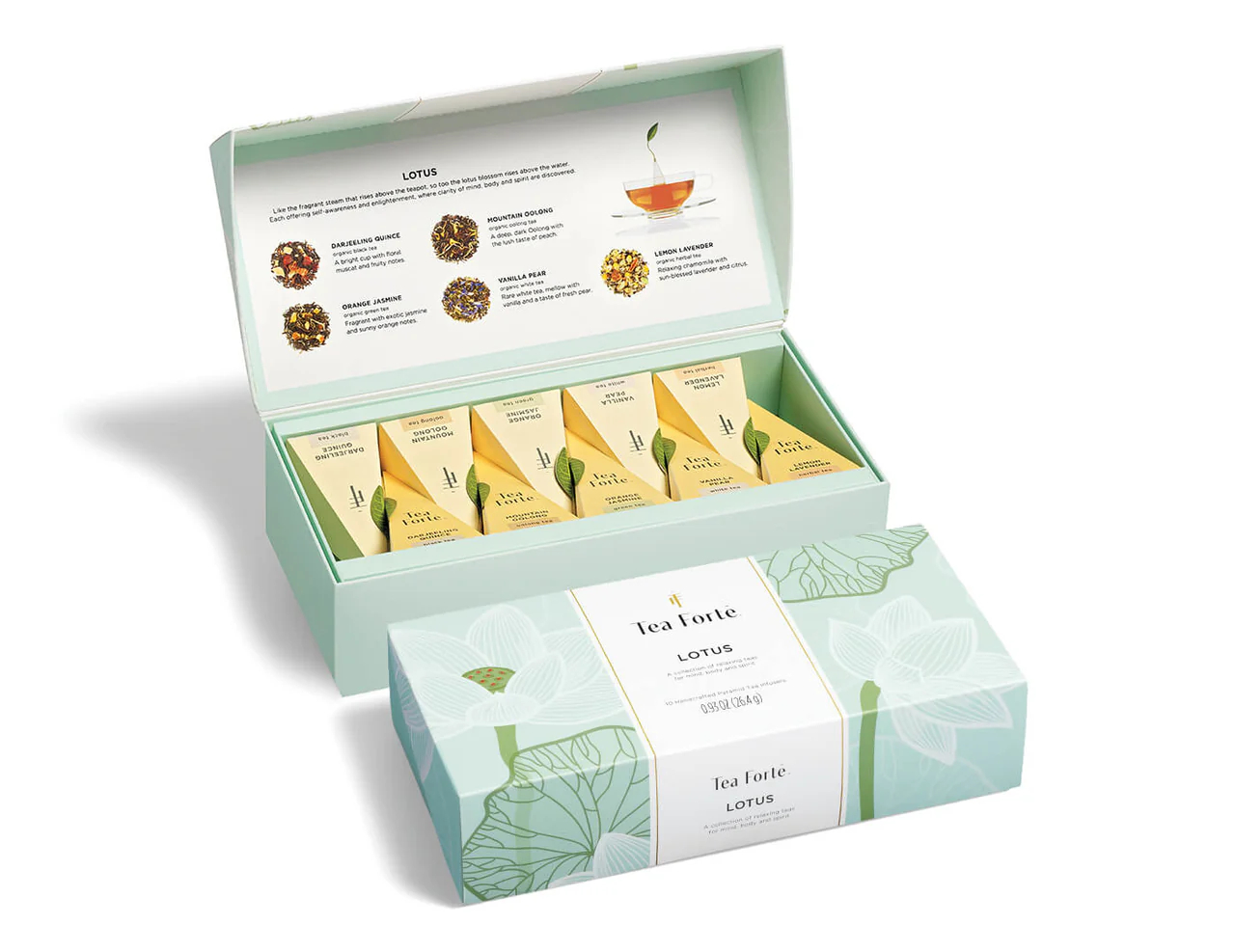 Ceai TEA FORTE, Lotus, Petite Ribbon Box, 10 piramide
