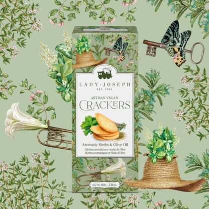 Crackers vegani cu ulei de masline si ierburi aromatice, Lady Joseph, 100g - imagine 3