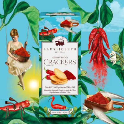 Crackers cu paprika picanta, Lady Joseph, 100g - imagine 3