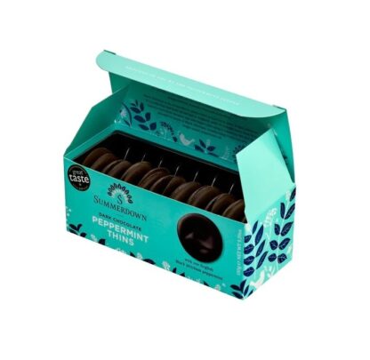 Ciocolată neagră cu mentă Summerdown Thins 150g