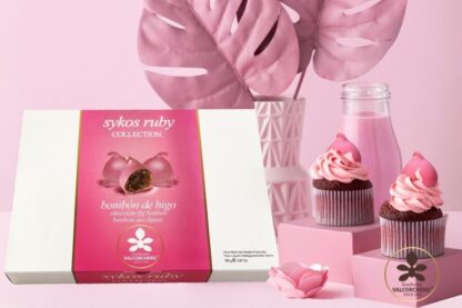 Smochine în ciocolată Ruby Sykos Valcorchero 165g
