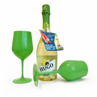 Pachet Hugo Zarea Cocktail To Go + 2 Pahare Verzi