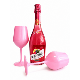 Pachet Hugo Rosé Zarea Cocktail To Go + 2 Pahare Roz
