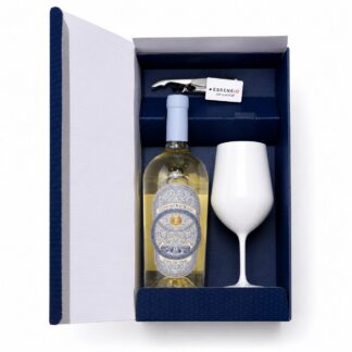 Pachet Cadou Lupo Meraviglia Vermentino cu Pahar și Tirbușon Essensio