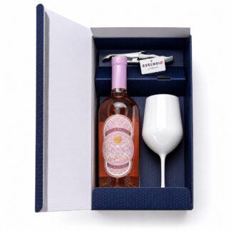 Pachet Cadou Lupo Meraviglia Primitivo Rosé cu Pahar și Tirbușon Essensio