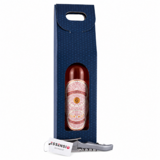 Pachet Cadou Lupo Meraviglia Primitivo Rosé cu Tirbușon Essensio și Cutie Elegantă